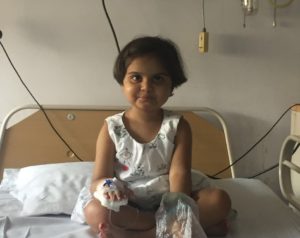 Three-year-old Aaradhya Mule was admitted to Fortis Hospital in Mulund on February 9. She is suffering from an end-stage heart disease. This is the ninth time she was admitted to the hospital in last 10 months 