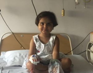 Three-year-old Aaradhya Mule was admitted to Fortis Hospital in Mulund on February 9. She is suffering from an end-stage heart disease. This is the ninth time she was admitted to the hospital in last 10 months